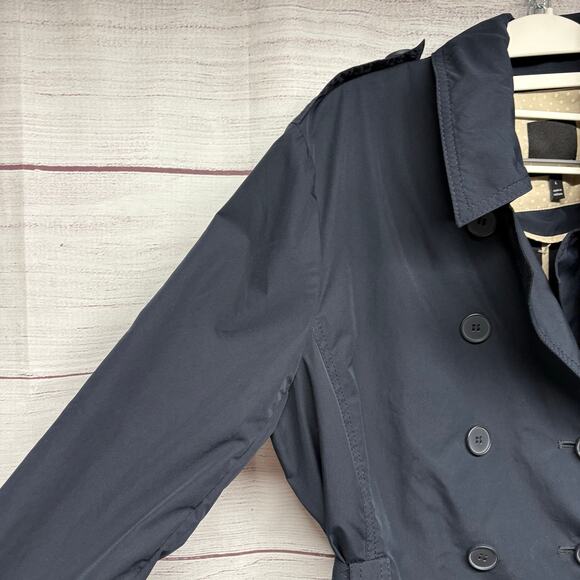 The limited navy blue trench coat jacket size L - Picture 3 of 13